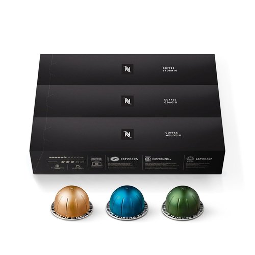Nespresso Vertuo Coffee Capsules - Variety Pack of Medium & Dark Roast - 30 Count Pods for 7.8 oz Brews