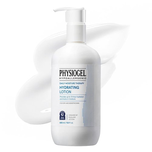 Physiogel Daily Moisture Therapy Lotion - Hydrating Body & Face Moisturizer with Ceramide | 72H Hydration for Dry & Sensitive Skin, 13.5 fl. oz.