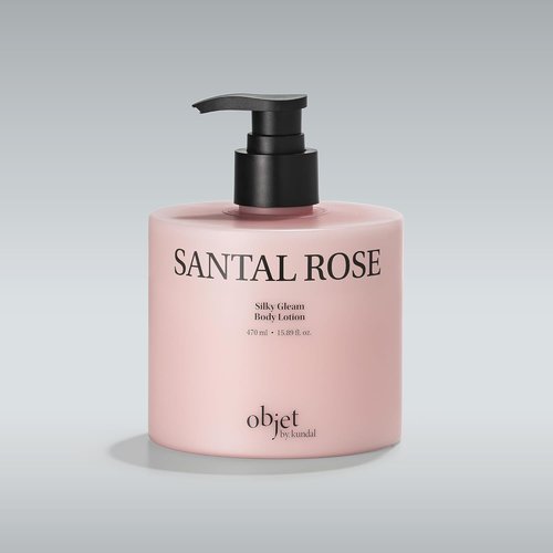 Objet Silky Gleam Body Lotion - Deep Hydration with Niacinamide & Vitamin C&E - Santal Rose (450ml)