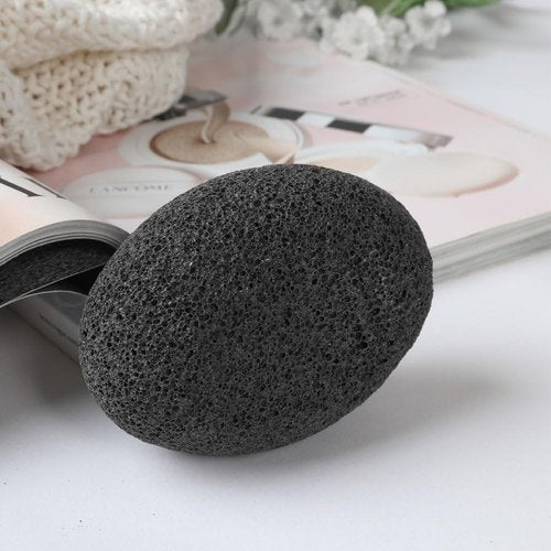 Natural Foot Pumice Stone for Feet, Borogo 4-Pack Lava Pedicure Tools Hard Skin Callus Remover for Feet and Hands Black