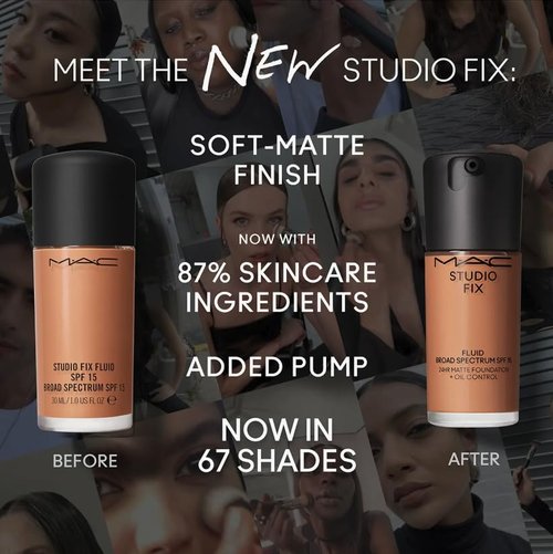 MAC Studio Fix Fluid SPF 15 24HR Matte Foundation + Oil Control NW20, Beige