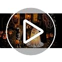 Lighted Halloween Ghost Candy Bowl with Remote & Timer - Indoor & Outdoor Decor