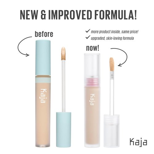 Kaja Liquid Concealer - Buildable, Lightweight Coverage | Color-Correcting, 07 Sweet Toast, 0.21 Oz