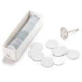 100pcs Sandpaper Disc and 1pcs Metal Bit, 3/32 Shank Replaceable Pedicure Sanding Disc Bit for Dead Skin Callus Removal Electric Foot File Tools (White/80# (Coarse))