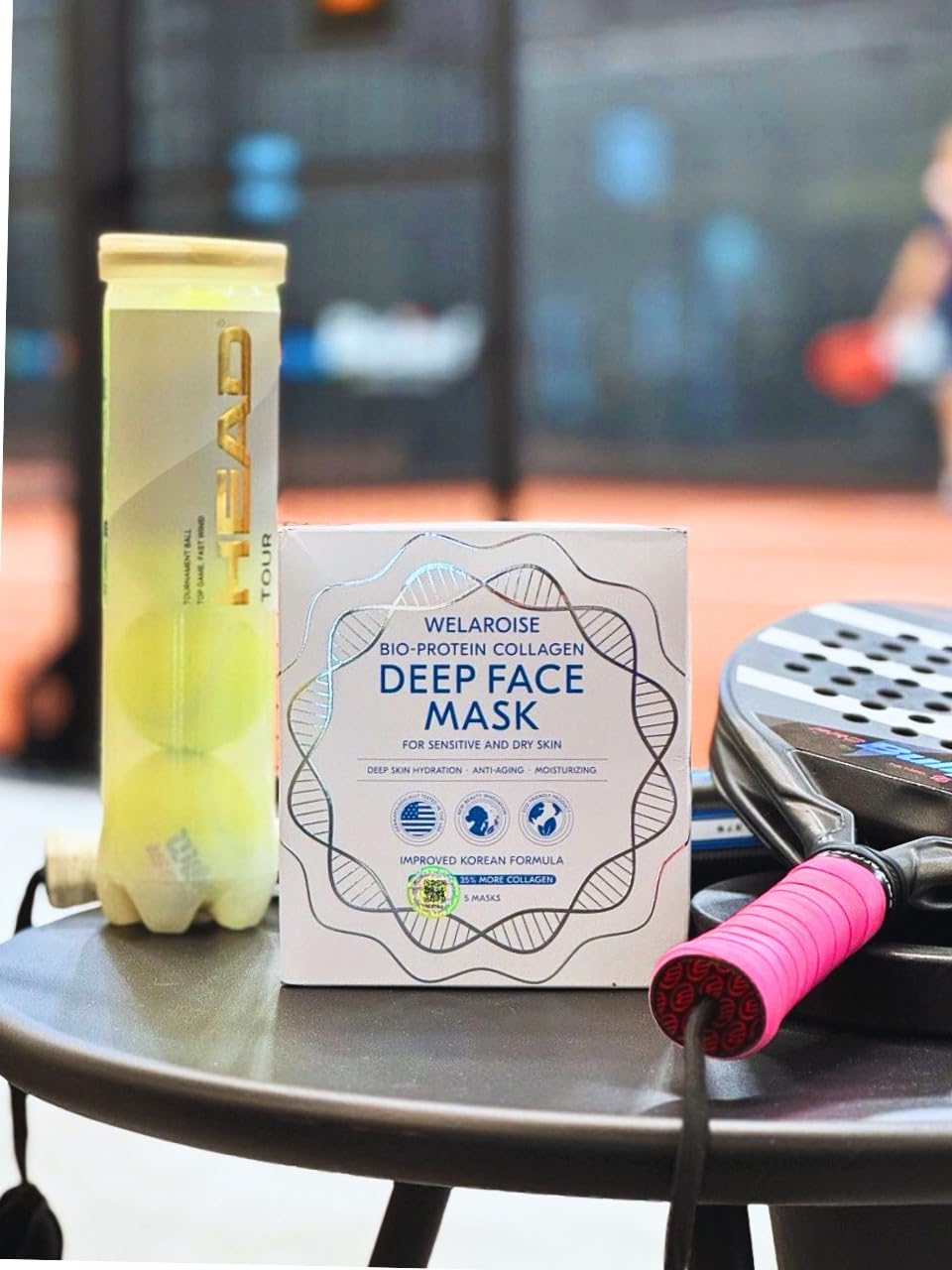 Welaroise Bio Protein Collagen Hydrogel Deep Face Mask +35% More Collagen, Intense Hydration & Moisturization, Firming, Anti-Aging, Skin Renewal, Korean Skincare (Pack of 5)