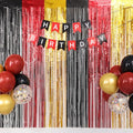 Magical Red Black Gold Halloween Birthday Decorations Set - Party Supplies