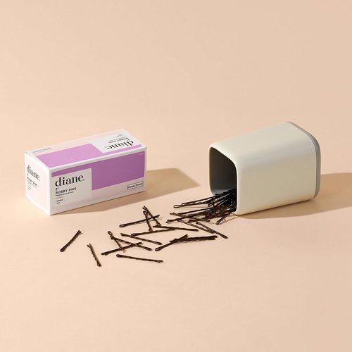 Diane Bobby Pins - 2" Black Hair Pins | 1 Lb. Pack (Approx. 600 Pins) for Secure Styling