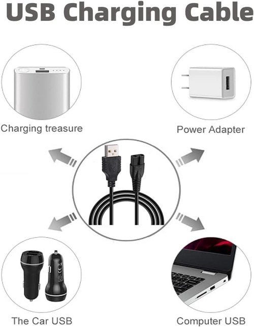 Gaolaoz for Novah Hair Clipper Charger Novah Charger Cable Charging Cord Compatible with Novah Hair Clippers Trimmer Charger Cord