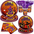 Halloween Party Tableware Set - 20 Plates, Napkins, Cups & Utensils for 20 Guests