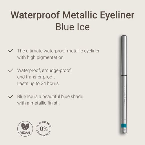 Sandstone Scandinavia Hypoallergenic Waterproof Eyeliner Pencil - Blue | Fragrance-Free, Vegan & Smudge-Proof for Sensitive Eyes