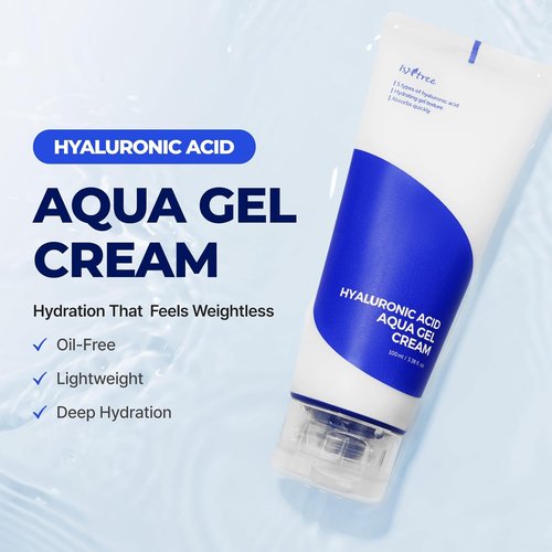 IsNtree Hyaluronic Acid Aqua Gel Cream - Lightweight Moisturizer for Oily to Combination Skin | 100ml