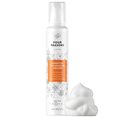 No Nothing Strong Mousse - Fragrance-Free Volumizing Mousse for Fine Curly Hair | 6.8 oz, Hypoallergenic & Lightweight
