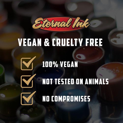 Eternal Ink Lipstick Red Tattoo Ink - 1 oz - Vibrant Red for Tattoos, Smooth Flow, Fade-Resistant - Ideal for All Skin Tones, Vegan and Sterile for Professional Tattoo Artists and Beginners