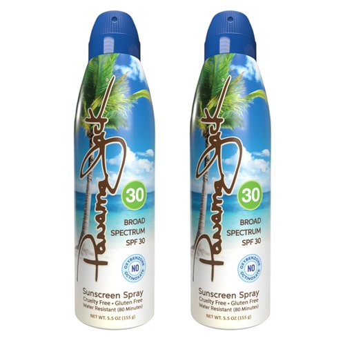 Continuous Spray Sunscreen - SPF 30, Broad Spectrum UVA/UVB Protection, PABA, Paraben, Gluten & Cruelty Free, Water Resistant (80 Minutes), 5.5 OZ