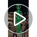 14 Ft Giant Halloween Inflatable Alien Decoration with LED Lights for Yard and Garden