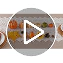 Fake Pumpkin Decor Set - Fall Holiday Halloween Thanksgiving Tabletop Crafts