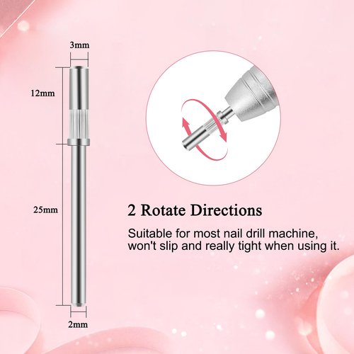 Cellentool 200 Pcs Nail Drill Bits Small Sanding Bands with 3.1mm Mandrel Bit, Mini Sanding Bands Nail File for Acrylic Gel Manicures and Pedicure (Zebra, 180 Grit)