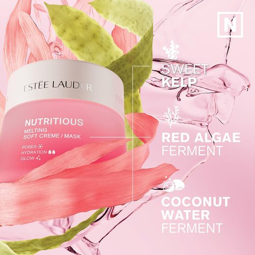 Estée Lauder Nutritious Melting Soft Cream Moisturizer - Pore Minimizing Face Mask with Niacinamide