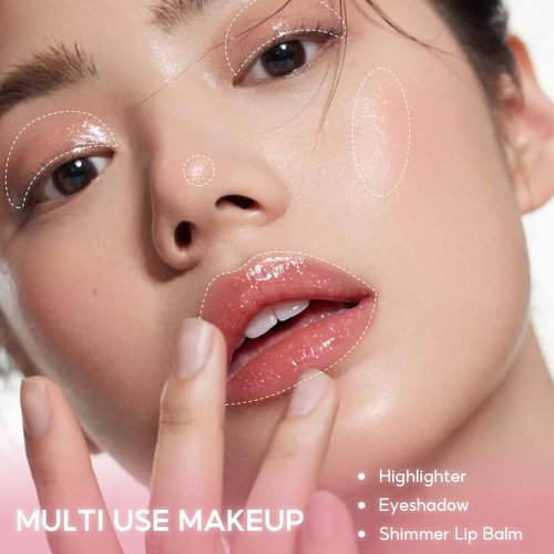 FelinWel Lip Gloss - Super Sparkly & Nourishing Formula | Buildable Texture in Cherry Glaze (03)