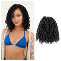 Cisinpo Yanky Twist Crochet Hair 10 Inch 10 Packs Pre-Twisted Natural Black Micro Spring Twist Boho Senegalese for Black Women(1B, Total 200 Strands)