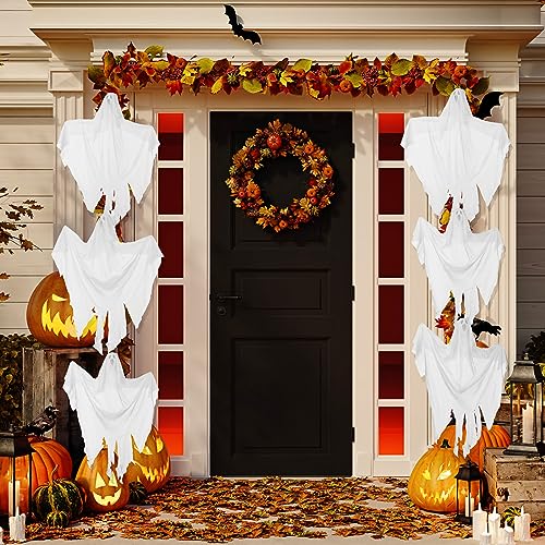 Libima 12-Piece Halloween Hanging Ghost Decorations 27.5 Inch Spooky & Cute Ornaments - Variation 12