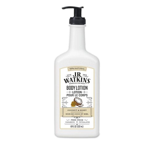 J.R. Watkins Daily Moisturizing Lotion - Hydrating Body Cream with Shea Butter & Coconut Oil | 18 fl oz