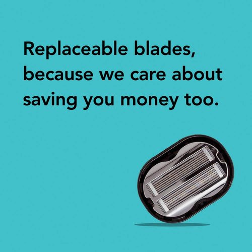 Premium Omnishaver Replacement Cartridge Refill Kit with Blade Removal Tool - Self Cleaning & Self-Stropping Shaving Razors for Men & Women - Safe & Smooth Mens Razors Blades Refills - 4 Cartridges