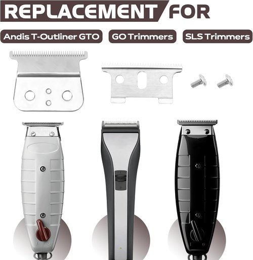 Andis T-Blade Replacement - Silver Blade for T-Outliner GTO, GO & SLS Trimmers
