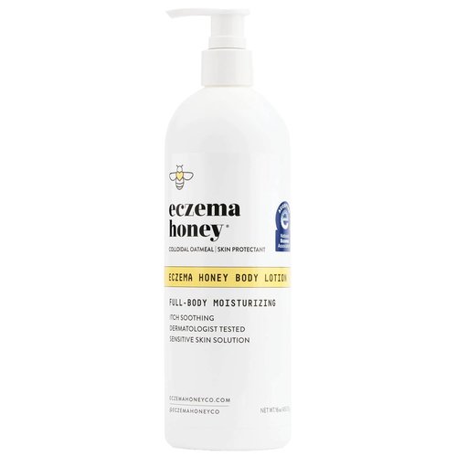 ECZEMA HONEY Oatmeal Body Lotion - Natural Eczema Relief Hand & Body Cream - 16 Oz for Dry Skin Repair