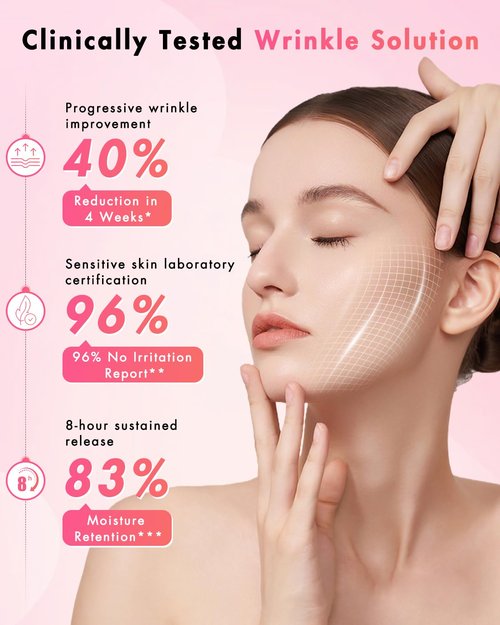 UKVOA Facial Forehead Wrinkle Patches and Smile Line Patches, Overnight Anti Aging Lifting Treatment with Hyaluronic Acid Aloe Collagen and Vitamin E for Women 36pcs