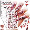 Halloween Nail Art Stickers 3D Self-Adhesive Skull Ghost Wounds - Nail Sticker-3