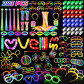 283 Pcs Glow Party Supplies & Favors - Neon Glow Sticks, LED Light Up Toys & Decorations for Kids & Adults