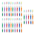 natraco Bulk Toothbrush Pack with Covers | Premium Quality Individually Wrapped Colorful Tooth Brushes | Medium Soft Bristles for Travel, Donations, Hotels (25)
