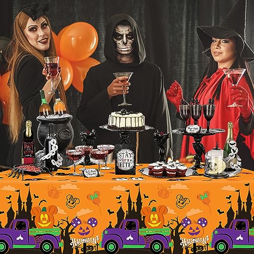 Halloween Mouse Tablecloths 3-Pack - Waterproof & Reusable Party Decor