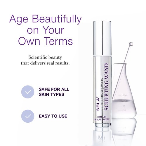 SBLA Beauty - Neck & Jawline Sculpting Wand 0.7 Fl Oz | Lifts, Firms & Smooths Skin, Reduces Wrinkles