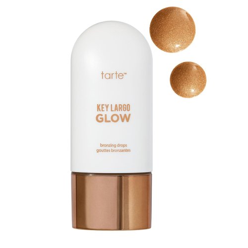 Tarte Key Largo Glow Bronzing Drops - Luminous Serum-Infused Liquid Bronzer with Vegan Squalane & Vitamin E for Radiant, Hydrated Skin