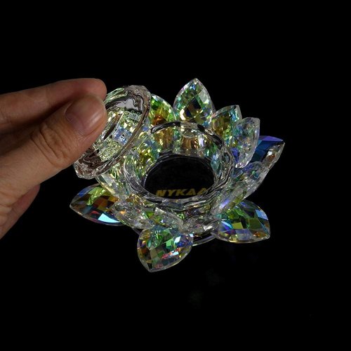NYKAA Nail Art Monomer Dish 18ml Lotus Shape - Crystal Dappen Dish With Lid for Holding Acrylic Liquid Acrylic Powder Nail decor - Nail Salon and Home Manicure Enthusiast Tools Accessories-Purple