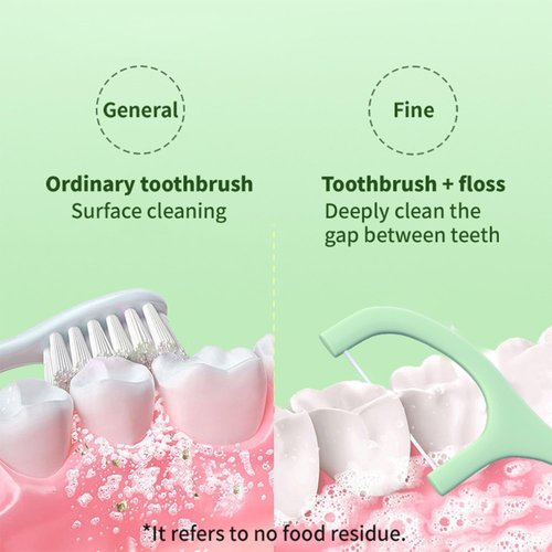 200 Count Floss Picks with 4 Travel Handy Cases, Mint Dental Floss Picks, Tooth Picks Flossers Keep Your Teeth Clean and Helps to Fight Tooth Decay, Floss Sticks for Family
