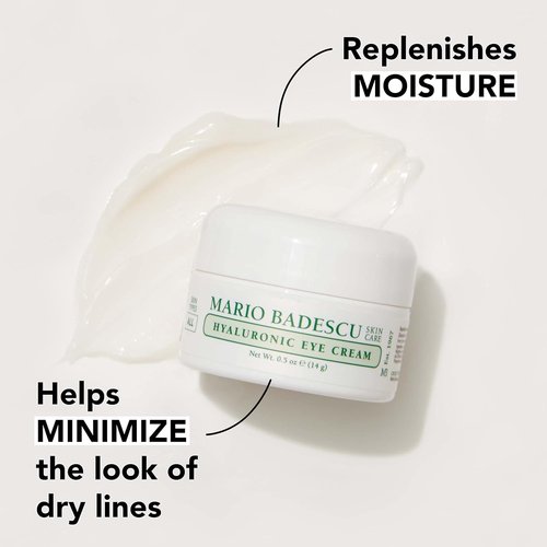 Mario Badescu Hyaluronic Eye Cream - 0.5 oz | Oil-Free Moisturizer for Combination, Oily & Sensitive Skin
