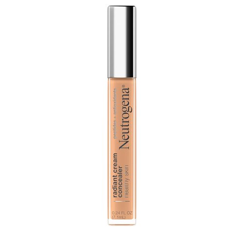 Neutrogena Healthy Skin Radiant Brightening Cream - Lightweight Antioxidant Concealer, Almond Medium 02, 0.24 oz