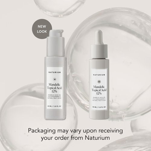 Naturium Mandelic Topical Acid 12%, Plus Niacinamide & Natural Fruit Acids, Anti-Aging Skin Care, 1 oz