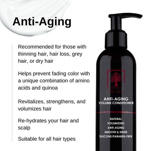 Regine Switzerland Anti-Aging Volume Conditioner - Anti-Thinning & Volumizing Formula | 8 oz, Sulfate & Paraben Free