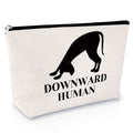 Sfodiary Yoga Gifts for Women Makeup Bag Yoga Lover Gift Cosmetic Bag Dog Lover Gift for Girl Mom Dog Themed Birthday Christmas Graduation Present for Women Friends Cosmetic Travel Pouch