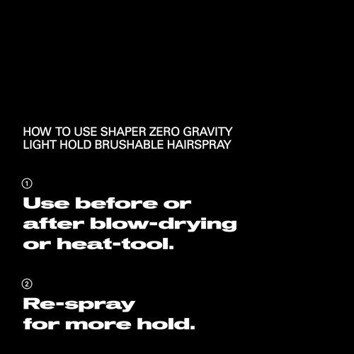 Sebastian Professional Shaper Zero Gravity Hairspray - Lightweight, Flexible Hold | Fast Drying for All Hair Types