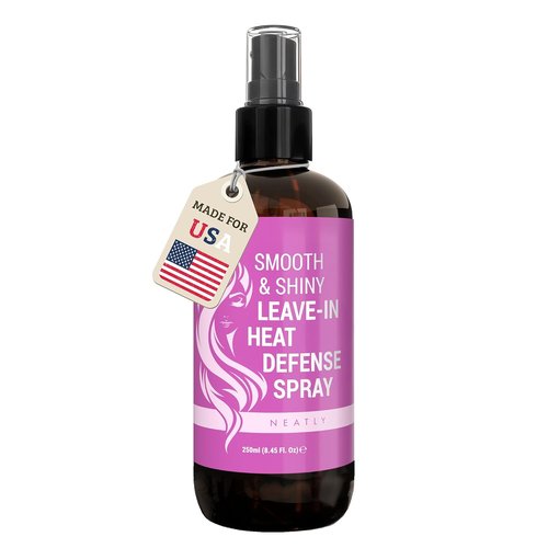NEATLY Leave-In Keratin Heat Protectant Spray - Nourishing Frizz Control for Dry, Damaged Hair | 8.5 Oz