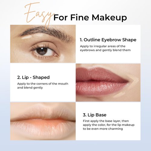 SACE LADY 2-in-1 Full Coverage Concealer Pen - Dual-End Waterproof Stick for Dark Circles & Blackheads | Lightweight (#01 Light Natural)
