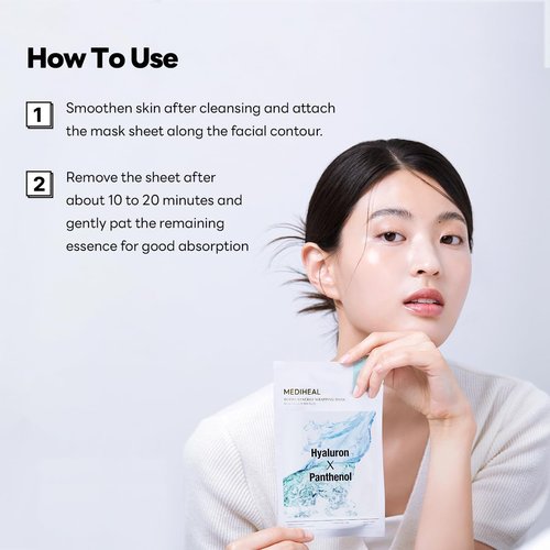 Mediheal Derma Synergy Wrapping Mask for Moisturizing Barrier (4 Packs) - Improved Skin Moisturization With Hyaluron Panthenol