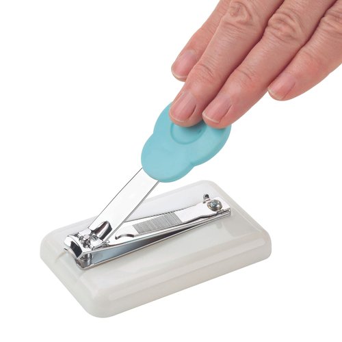 Easi-Grip Peta Table Nail Clipper PNC-3 - Mounted and Non-Slip - Plastic Base with Rubber Feet - for Anyone with Poor Hand Control, Weak Hand Strength and Tremors