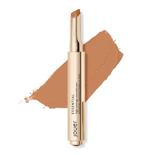 Jouer Essential High Coverage Concealer Pen - Brightening Under Eye Concealer for Dark Circles - Hydrating Formula with Hyaluronic Acid & Vitamin E
