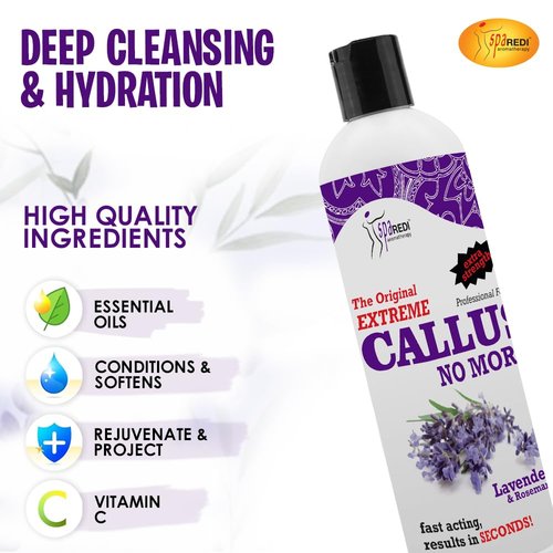 SPA REDI Callus Remover - Professional-Grade Callus Dissolving Treatment - Stop Scraping. Start Dissolving. Chemically Dissolve Toughest Buildup for a Dramatic 'Wow' Transformation 12 Oz